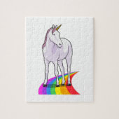Einhorn mit Regenbogen Puzzle (Vertikal)