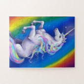 Einhorn mit Regenbogen Puzzle (Horizontal)