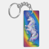 Einhorn mit Regenbogen Schlüsselanhänger (Vorderseite links)