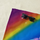 Einhorn mit Regenbogen Strandtuch (Beispiel)