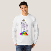 Einhorn mit Regenbogen T-Shirt (Vorne ganz)