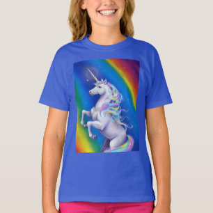 Einhorn mit Regenbogen T-Shirt
