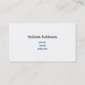 Einhorn mit Regenbogen und Wolke Visitenkarte (Rückseite)