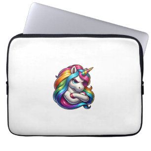 Einhorn mit Regenbogenmähne Kunst Tank Top Laptopschutzhülle