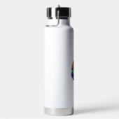 Einhorn mit Regenbogenmähne Kunst Tank Top Trinkflasche (rechts)