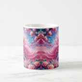 Einhorn mit rosa Herzen Kaffeetasse (Mittel)
