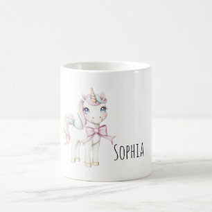 Einhorn mit rosa Schleife Kaffeetasse
