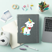 Einhorn mit Scarf, Kleines Einhorn, Niedliches Ein Aufkleber (iPad Hülle)