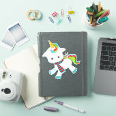 Einhorn mit Scarf, Niedliches Einhorn, Kleines Ein Aufkleber (iPad Hülle)