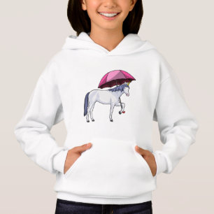 Einhorn mit Schirm Hoodie