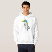 Einhorn mit Schirm Hoodie (Vorne ganz)