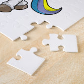 Einhorn mit Schirm Puzzle (Seite)