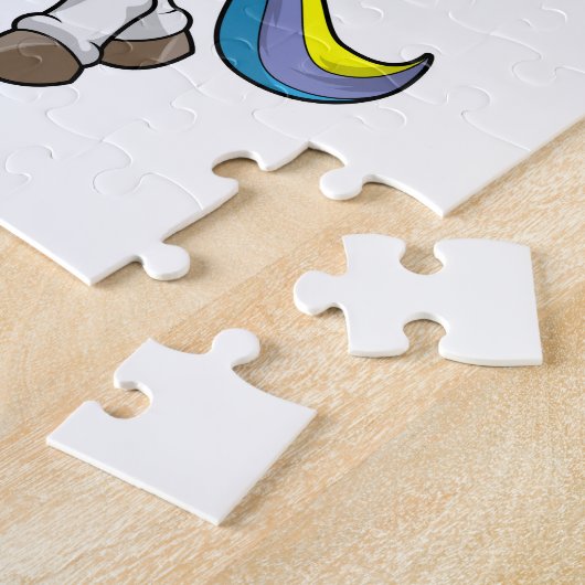 Einhorn mit Schirm Puzzle (Seite)