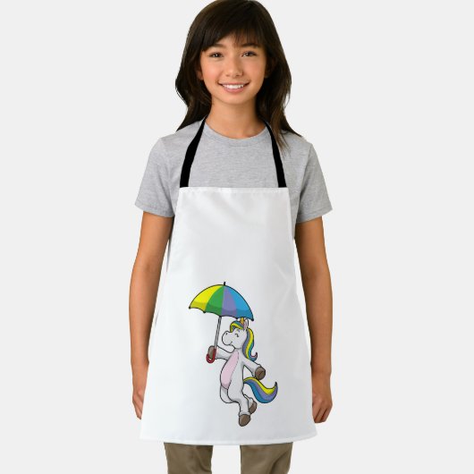 Einhorn mit Schirm Schürze (Insitu)