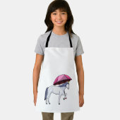 Einhorn mit Schirm Schürze (Insitu)