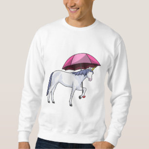 Einhorn mit Schirm Sweatshirt