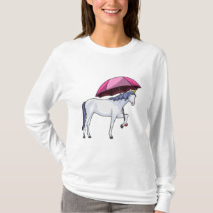 Einhorn mit Schirm T-Shirt