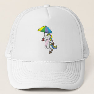 Einhorn mit Schirm Truckerkappe