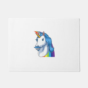 Einhorn mit Schnurrbart Dadacorn Dadicorn Einhorn Fußmatte
