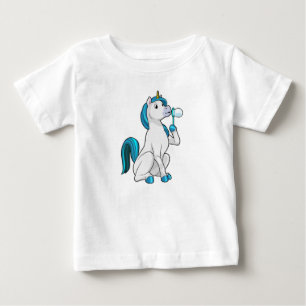 Einhorn mit Seifenblasen Baby T-shirt