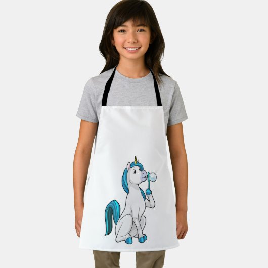 Einhorn mit Seifenblasen Schürze (Insitu)