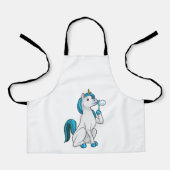 Einhorn mit Seifenblasen Schürze (Vorderseite)