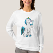 Einhorn mit Seifenblasen T-Shirt (Vorderseite)
