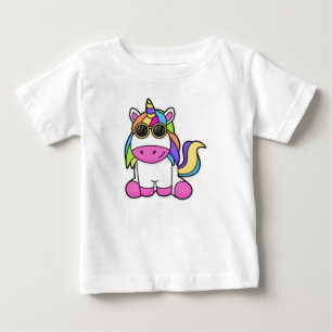Einhorn mit Sonnenbrille Baby T-shirt