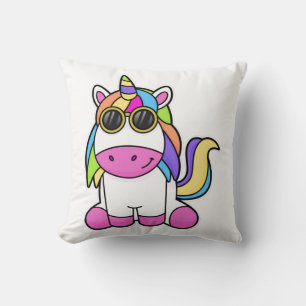 Einhorn mit Sonnenbrille Kissen