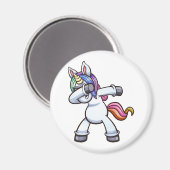 Einhorn mit Sonnenbrille Magnet (Vorderseite/Rückseite)