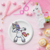 Einhorn mit Sonnenbrille Pappteller (Party)