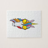 Einhorn mit Sonnenbrille Puzzle (Horizontal)