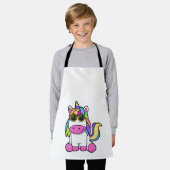 Einhorn mit Sonnenbrille Schürze (Getragen)
