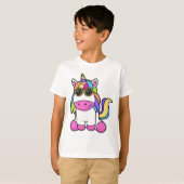 Einhorn mit Sonnenbrille T-Shirt (Vorne ganz)