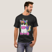 Einhorn mit Sonnenbrille T-Shirt (Vorne ganz)