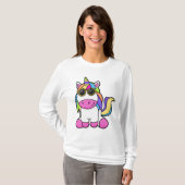 Einhorn mit Sonnenbrille T-Shirt (Vorne ganz)