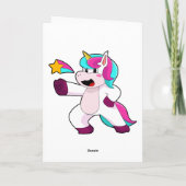 Einhorn mit Star Karte (Rückseite)