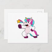 Einhorn mit Star Postkarte (Vorne/Hinten)