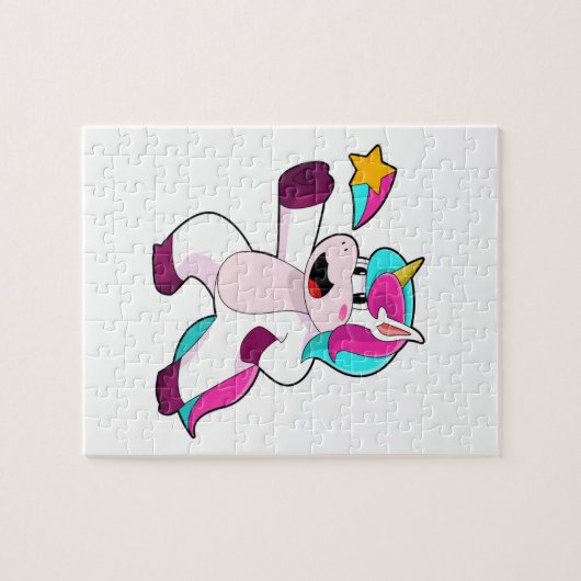 Einhorn mit Star Puzzle (Horizontal)