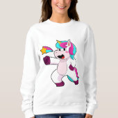 Einhorn mit Star Sweatshirt (Vorderseite)