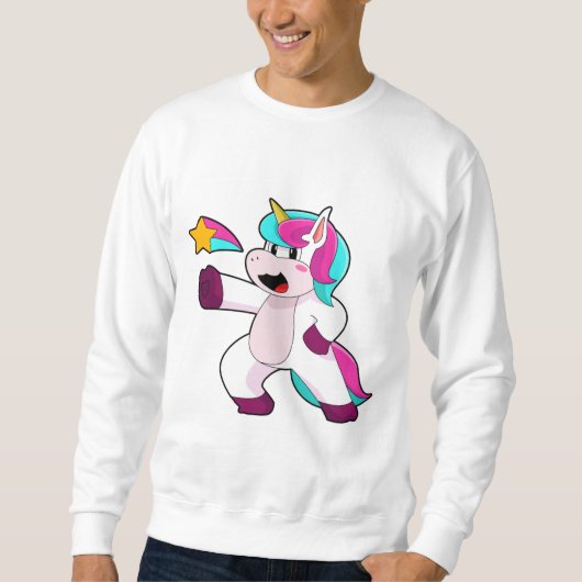 Einhorn mit Star Sweatshirt (Vorderseite)