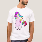 Einhorn mit Star T-Shirt (Vorderseite)