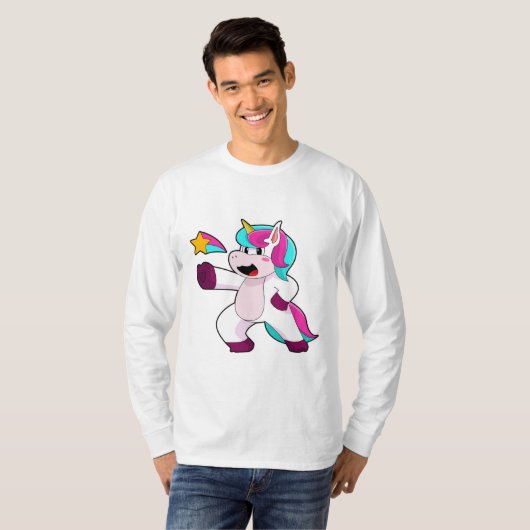 Einhorn mit Star T-Shirt (Vorne ganz)
