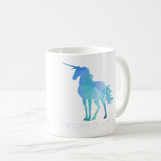 Einhorn mit veränderbarem Text Kaffeetasse (VorderseiteRechts)