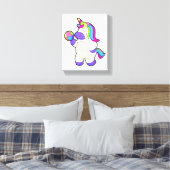 Einhorn mit Volleyball Leinwanddruck (Insitu (Schlafzimmer))