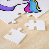 Einhorn mit Volleyball Puzzle (Seite)