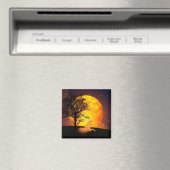 Einhorn mit Vollmondmagnet Magnet (In Situ (Geschirrspüler))