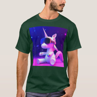 Einhorn mit vr Brille Niedliche Einhornliebhaber T-Shirt