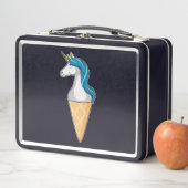 Einhorn mit Waffeleis Metall Brotdose (Beispiel)
