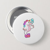 Einhorn mit Wasserblasen.PNG Button (Vorne & Hinten)